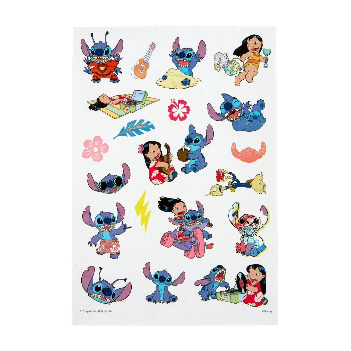 Crayola 96pg Coloring Book w/Sticker Sheet, Lilo & Stitch