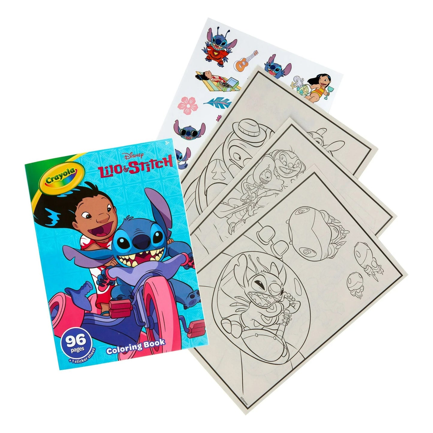 Crayola 96pg Coloring Book w/Sticker Sheet, Lilo & Stitch
