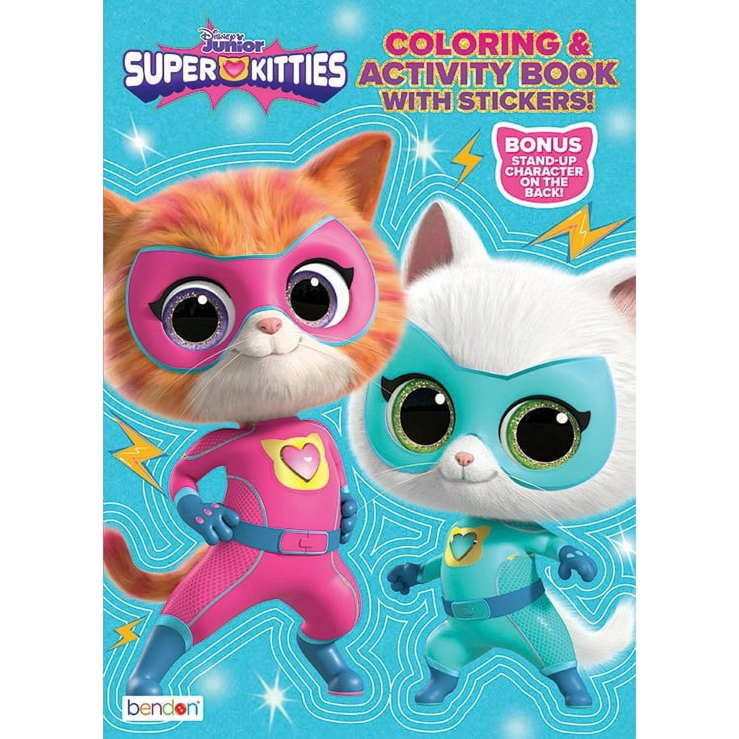Disney Super Kitties Coloring and Activity Book with Stickers, 64 Pages by Bendon