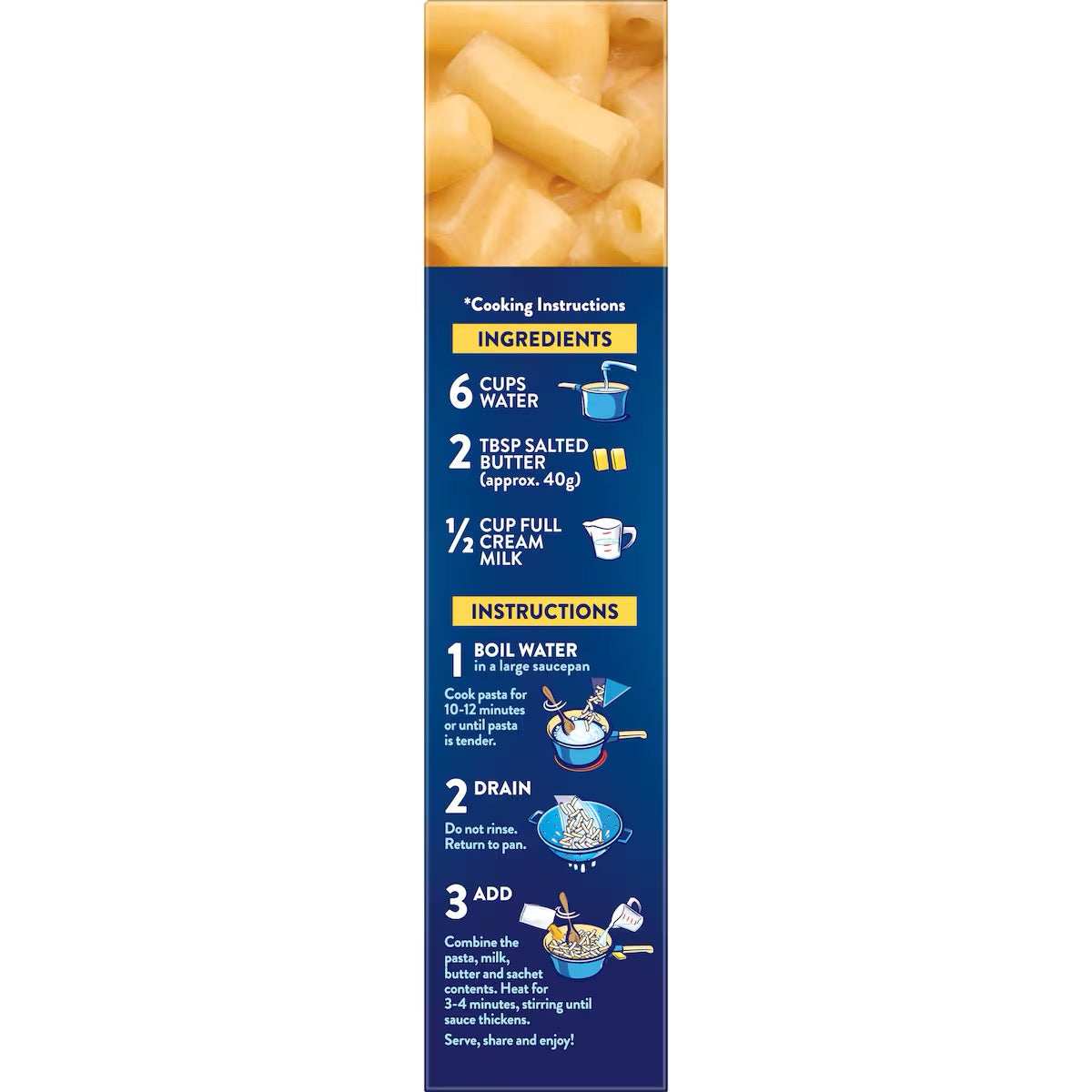 Kraft Mac & Cheese Macaroni Pasta Original 205g (AUS)