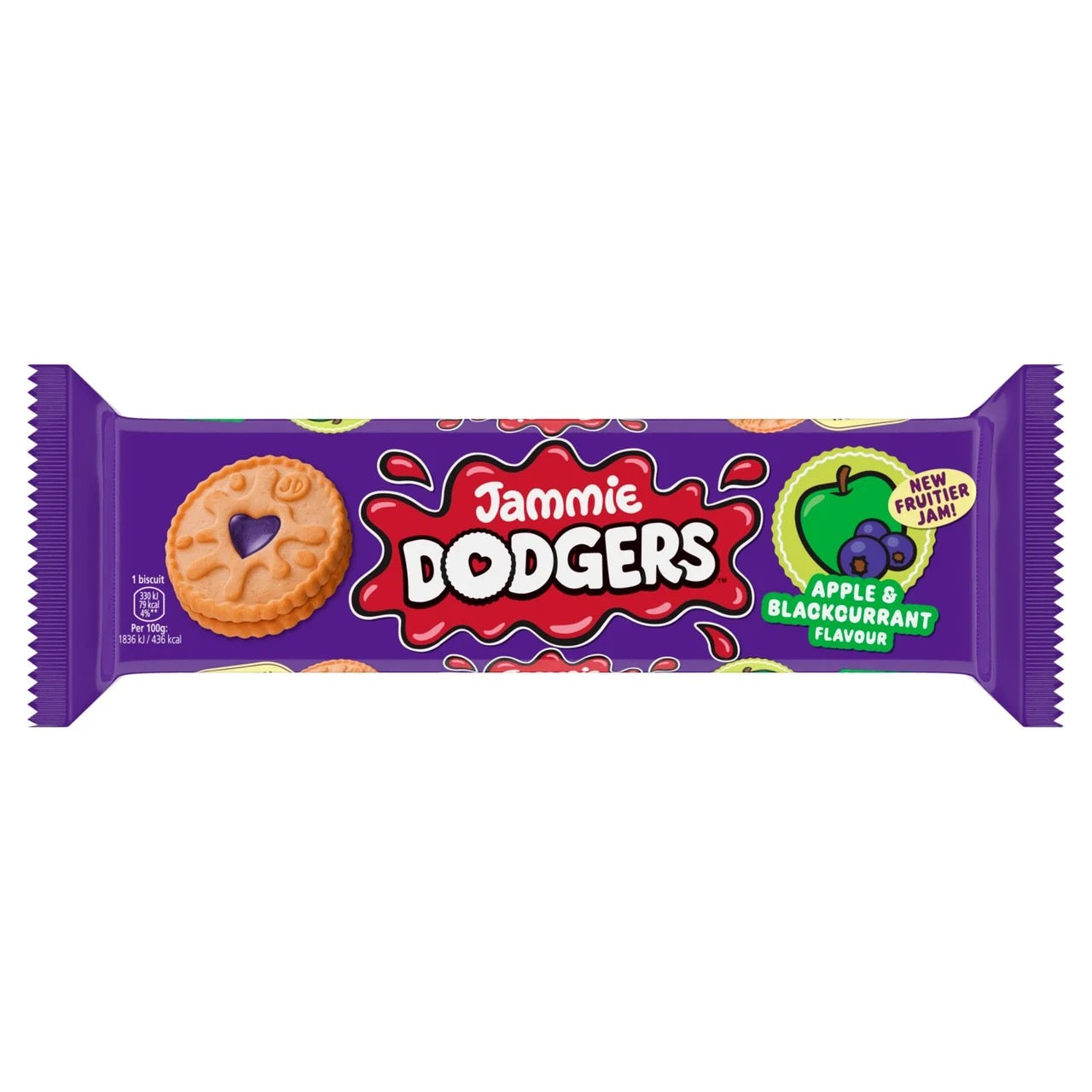 Jammie Dodgers Apple & Blackcurrant Biscuits 140g