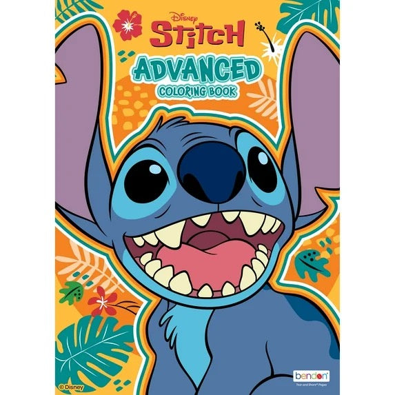 Disney Stitch Advanced Coloring Book – 64 Pages of Intricate Designs for Teens & Adults – Bendon Art Activity Book, Paperback