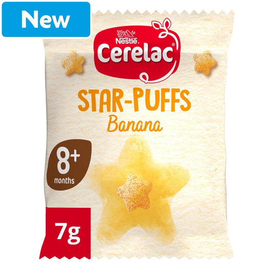 Nestle Cerelac Banana Star-Puffs 8+ Months 7g