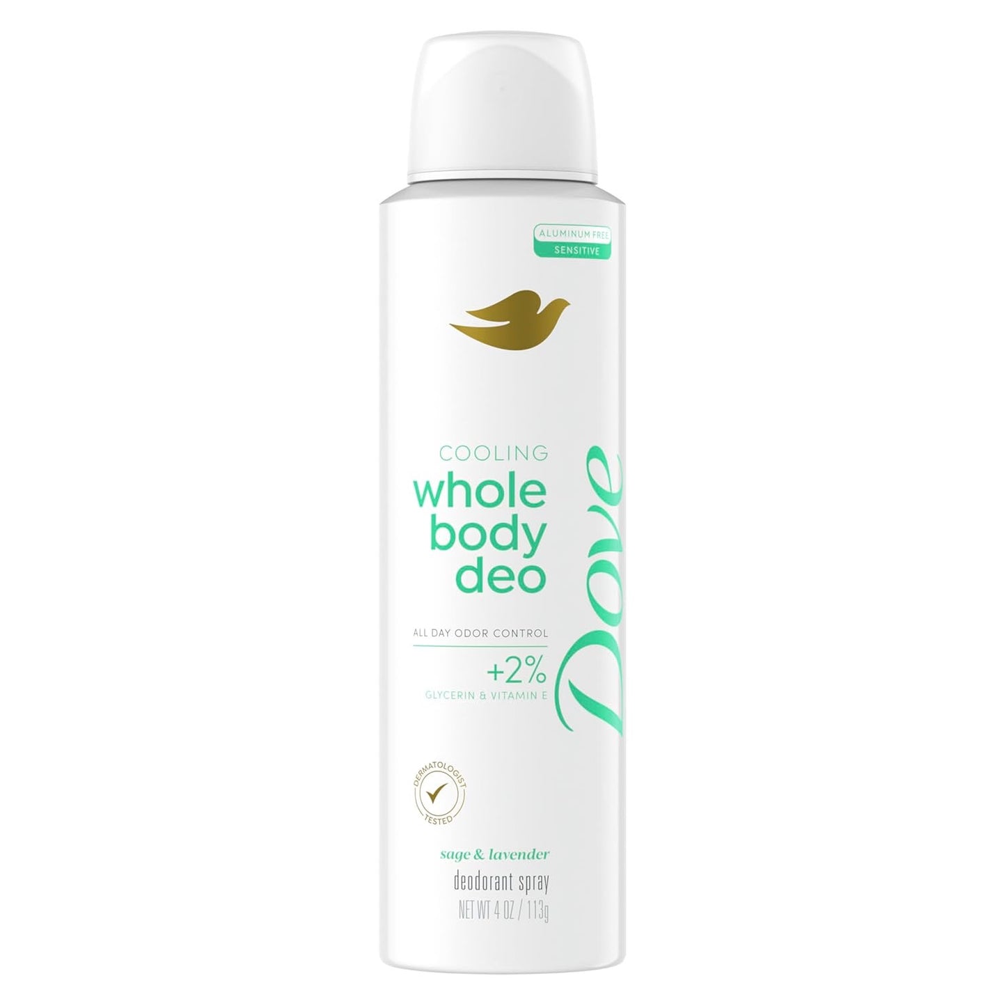 Dove Whole Body Deodorant Cooling Spray – Sage & Lavender (4 oz)