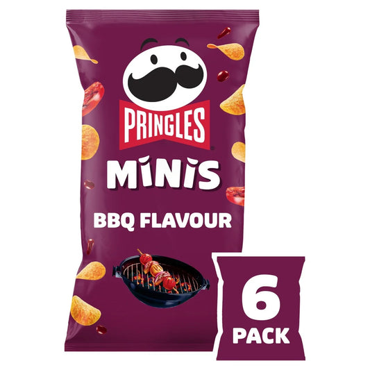 Pringles Minis BBQ Flavour Multipack Crisps 6pk