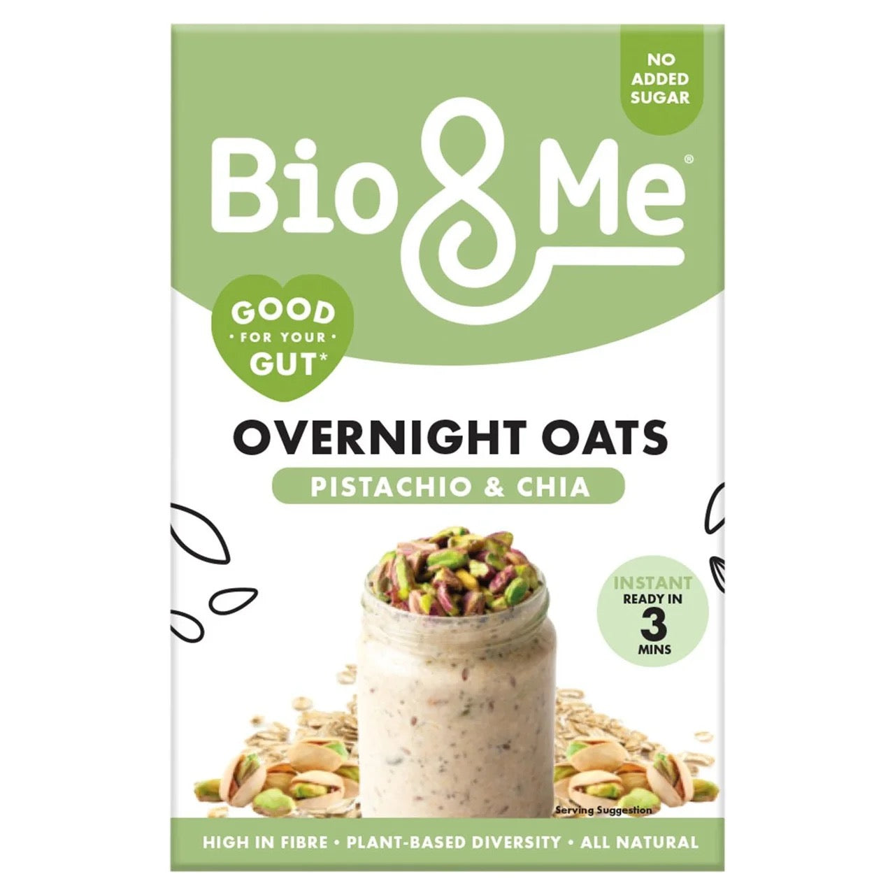 Bio&Me Pistachio & Chia Overnight Oats 350g