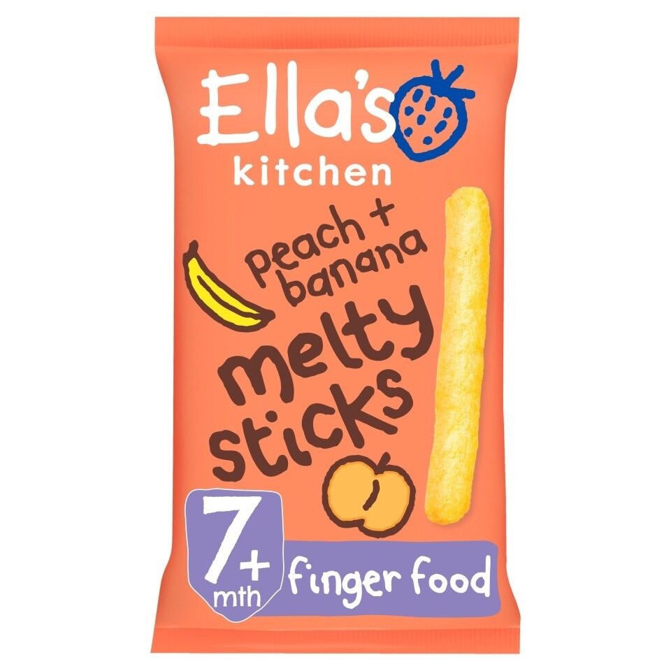 Ella's Kitchen Organic Peach & Banana Melty Sticks 16G