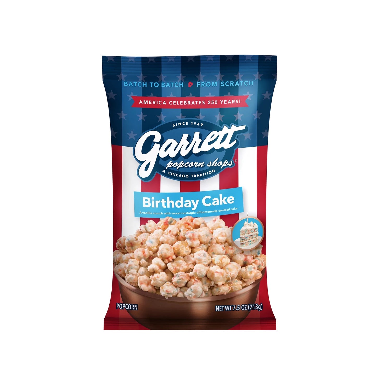 Garrett Popcorn Birthday Cake Gourmet Popcorn, 7.5 oz