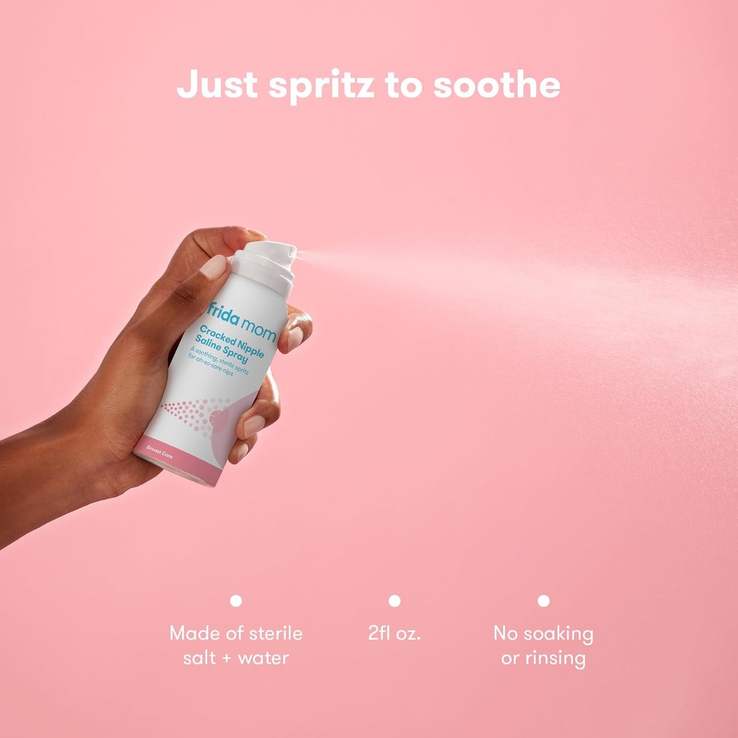 Frida Mom Saline Spray for Cracked Nipples 2oz