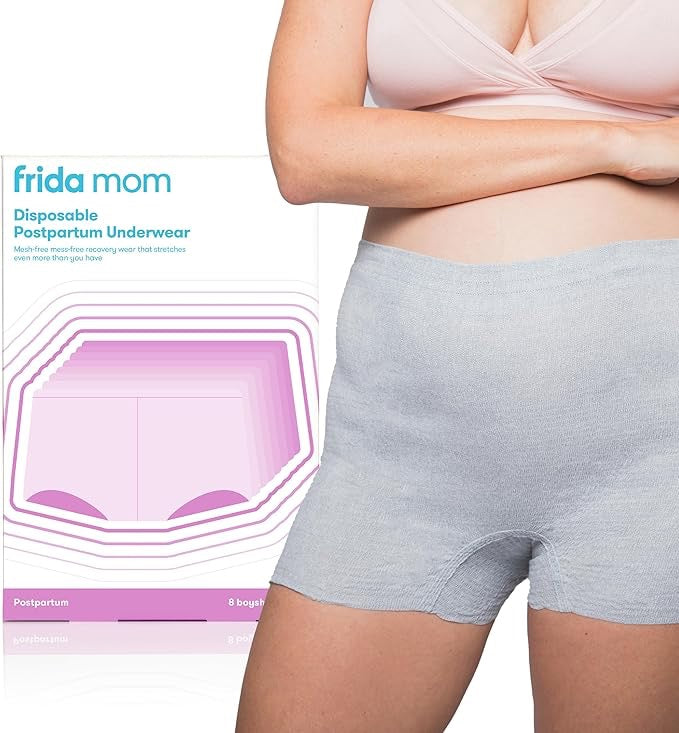 Frida Mom Postpartum Underwear, Disposable Boyshort Panties (R)