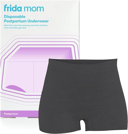 Frida Mom Postpartum Underwear, Disposable Boyshort Panties