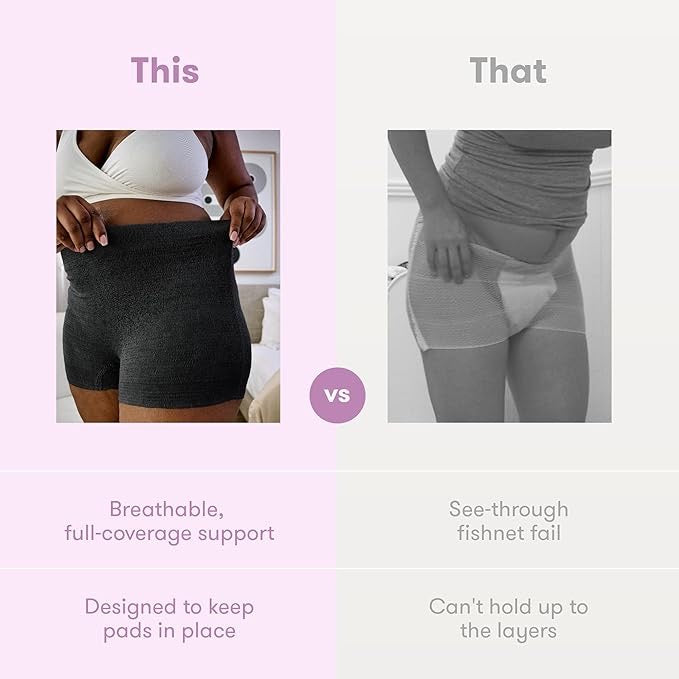 Frida Mom Postpartum Underwear, Disposable Boyshort Panties