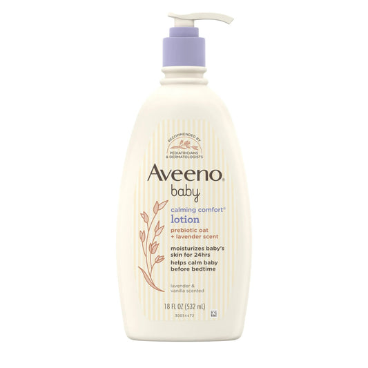 Aveeno Baby Calming Comfort Moisturizing Bedtime Body Lotion for Baby and Toddler, 532ml