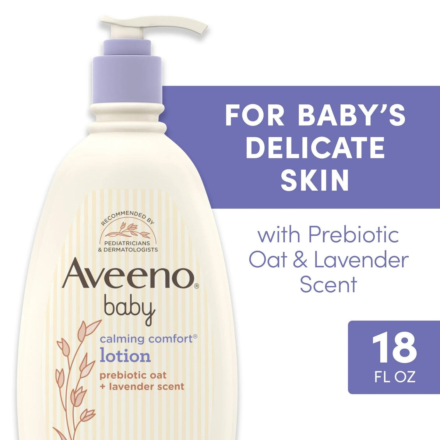 Aveeno Baby Calming Comfort Moisturizing Bedtime Body Lotion for Baby and Toddler, 532ml