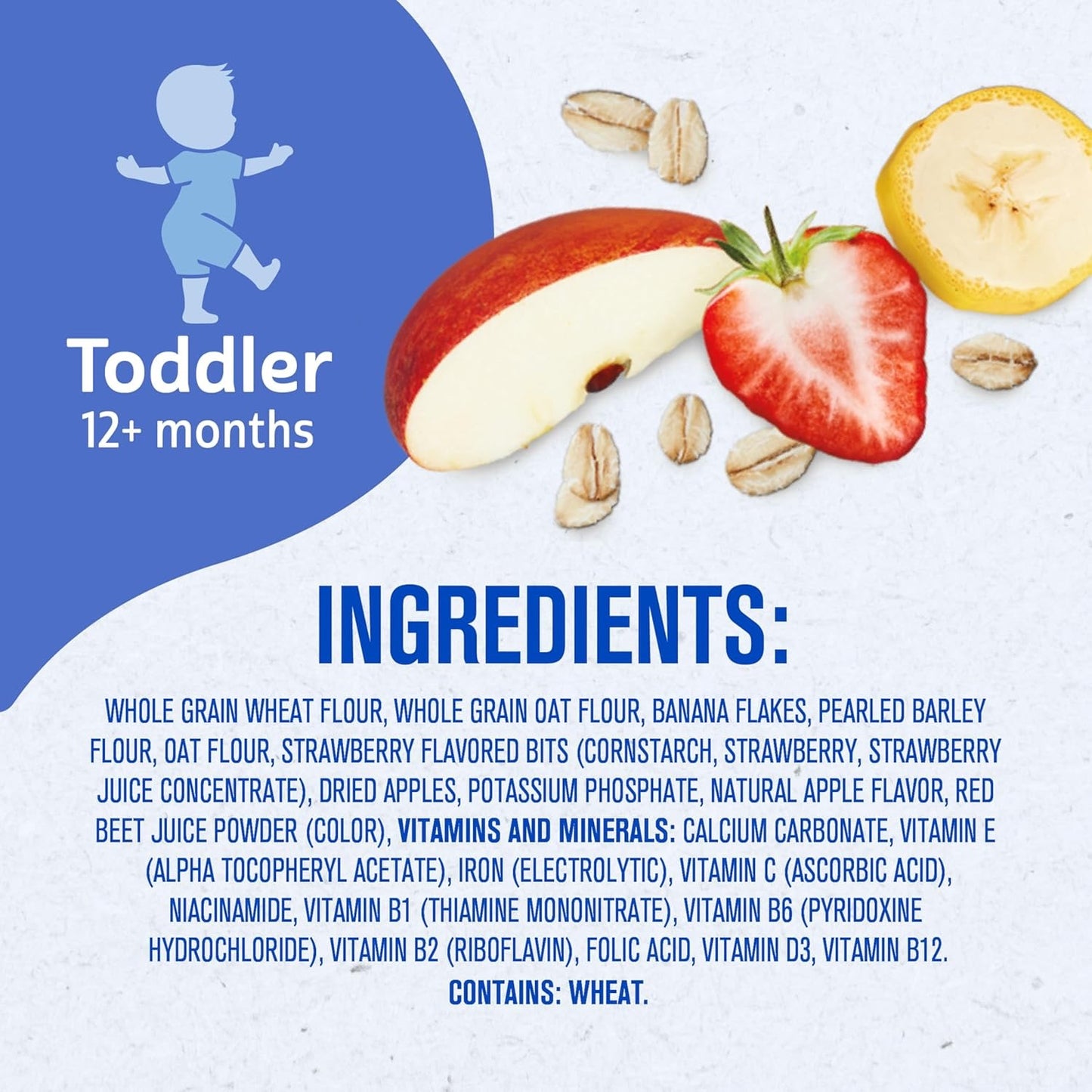 Gerber Toddler Food, Multigrain Banana Apple Strawberry Cereal 227g