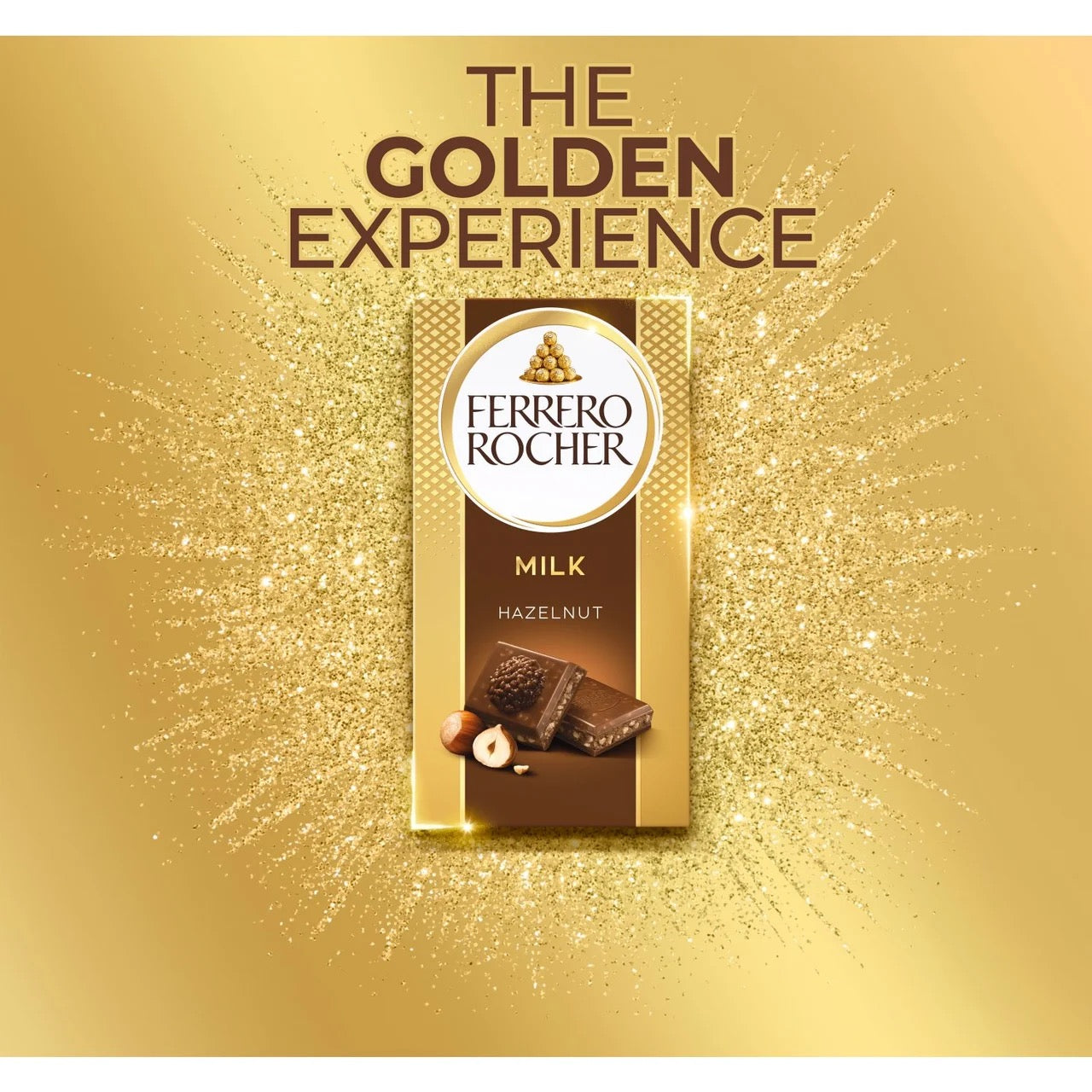 Ferrero Rocher Milk Chocolate & Hazelnut Bar 90g