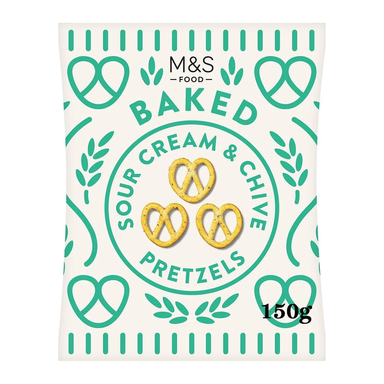 M&S Sour Cream & Chive Pretzels 150g