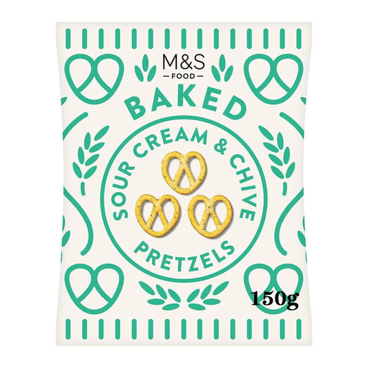 M&S Sour Cream & Chive Pretzels 150g