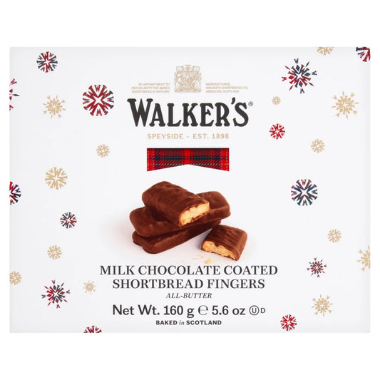 Walker's Shortbread Milk Chocolate Shortbread Fingers 160g