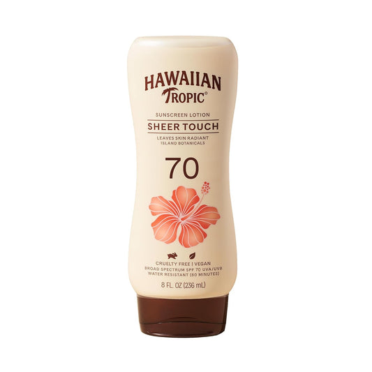 Hawaiian Tropic Sheer Touch Lotion Sunscreen SPF 70, 8oz