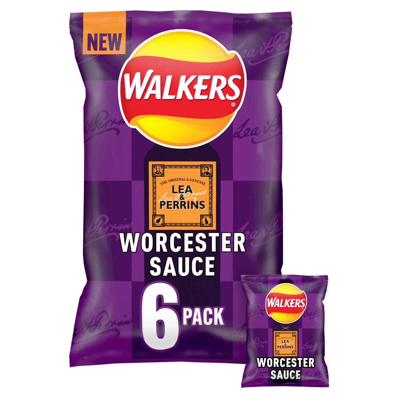 Walkers Lea & Perrins Worcester Sauce 6pk