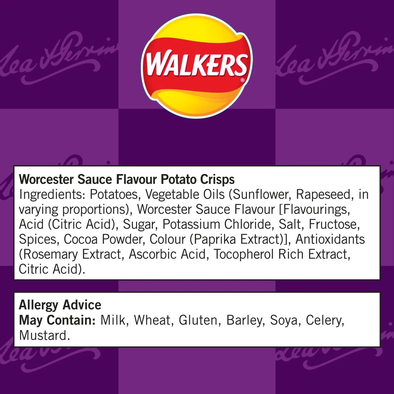 Walkers Lea & Perrins Worcester Sauce 6pk