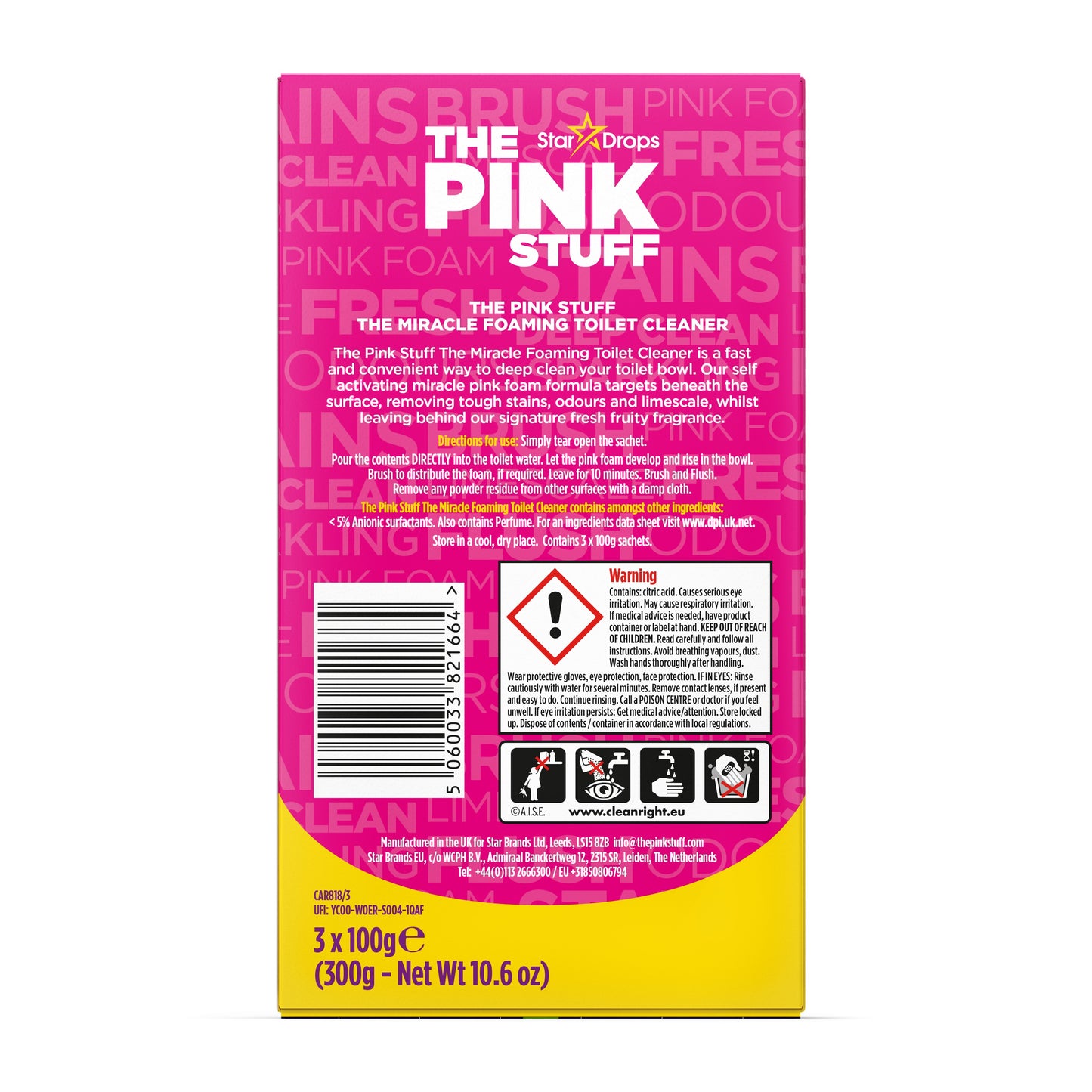 The Pink Stuff The Miracle Foaming Toilet Cleaner