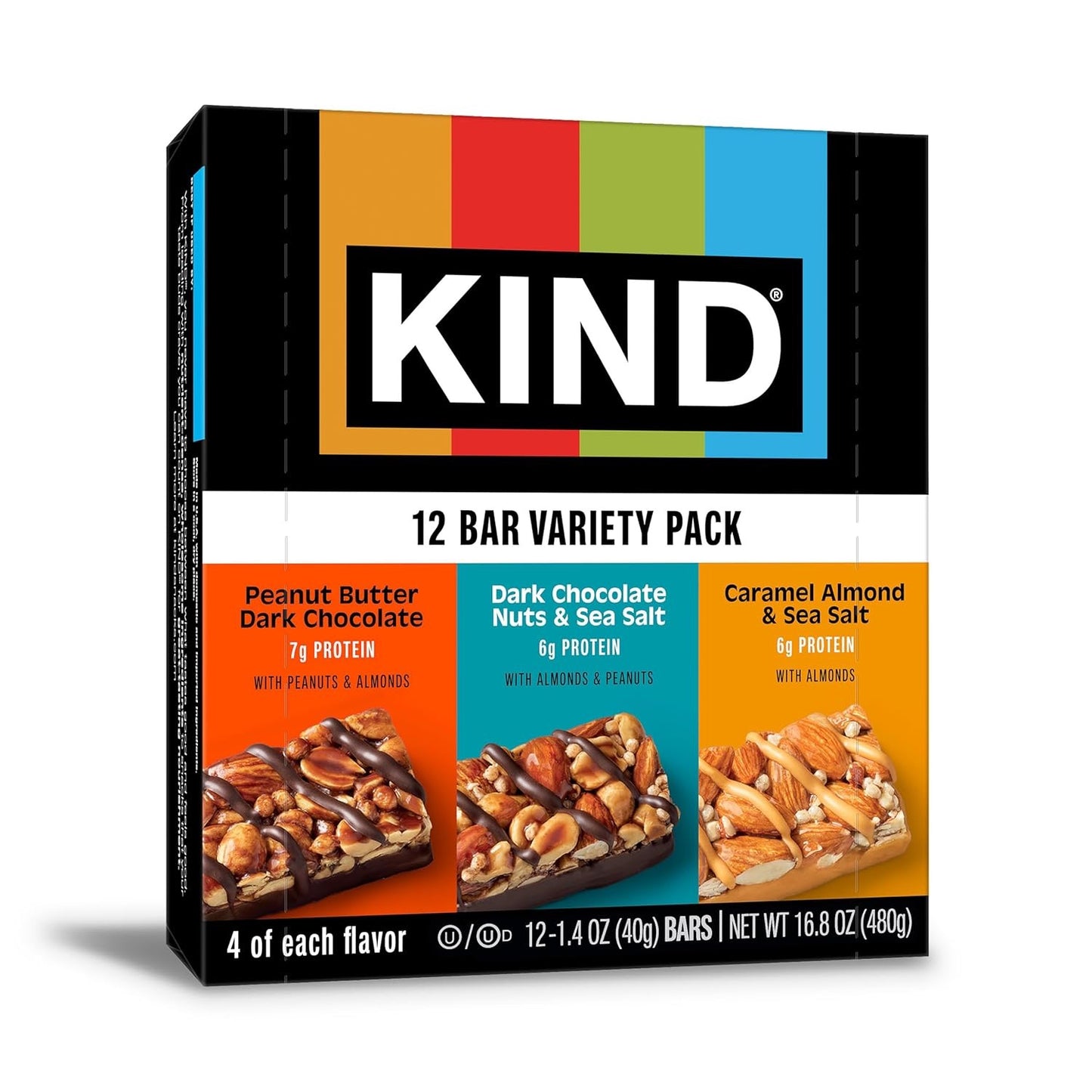 KIND Nut Bars, Variety Pack 12 Count