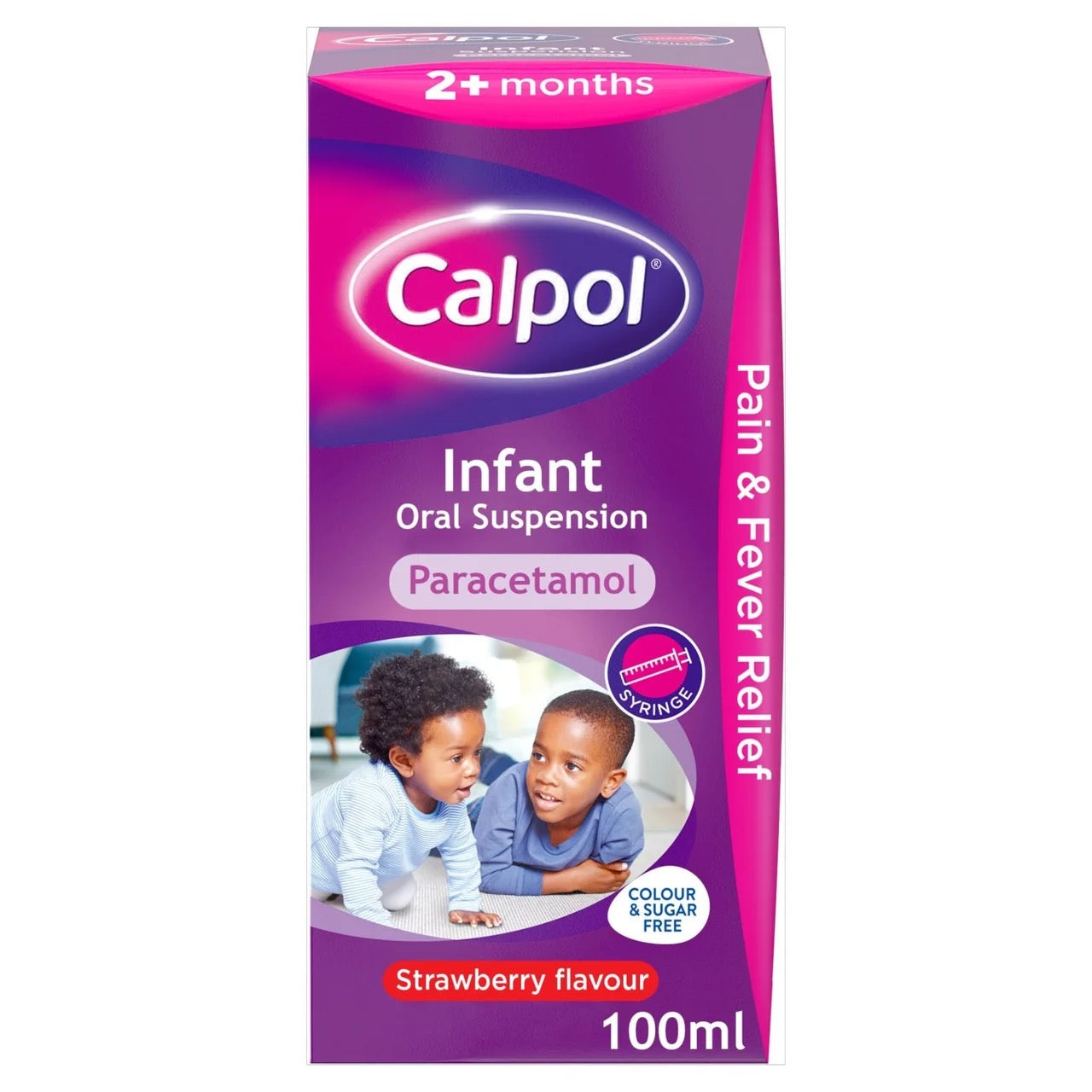 Calpol 2+ Months Infant Strawberry Liquid Paracetamol 100ml