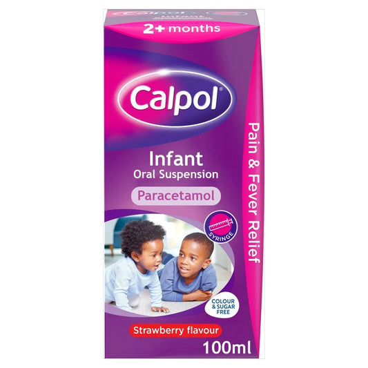 Calpol 2+ Months Infant Strawberry Liquid Paracetamol 100ml