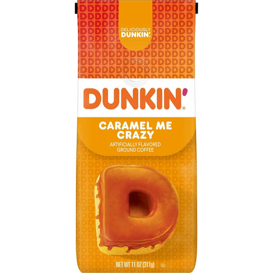 Dunkin’ Caramel Me Crazy Ground Coffee, 11 oz