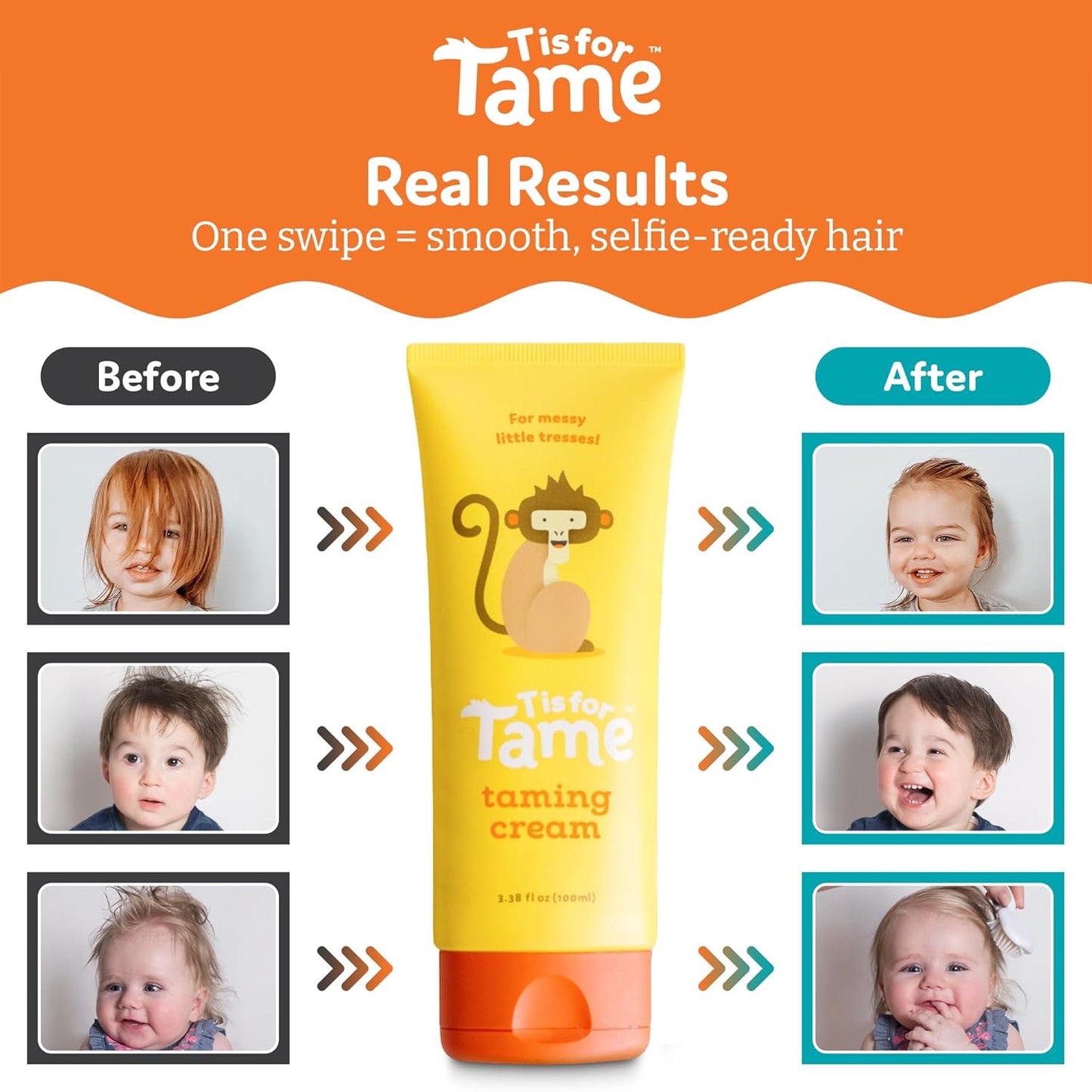 T Is for Tame – Hair Taming Cream for Kids (All-Natural, Coconut Oil)