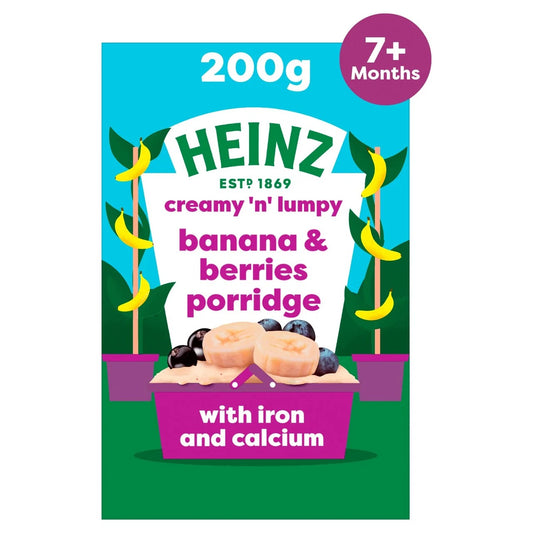 Heinz Banana Berries Porridge Baby Food 7+ Months