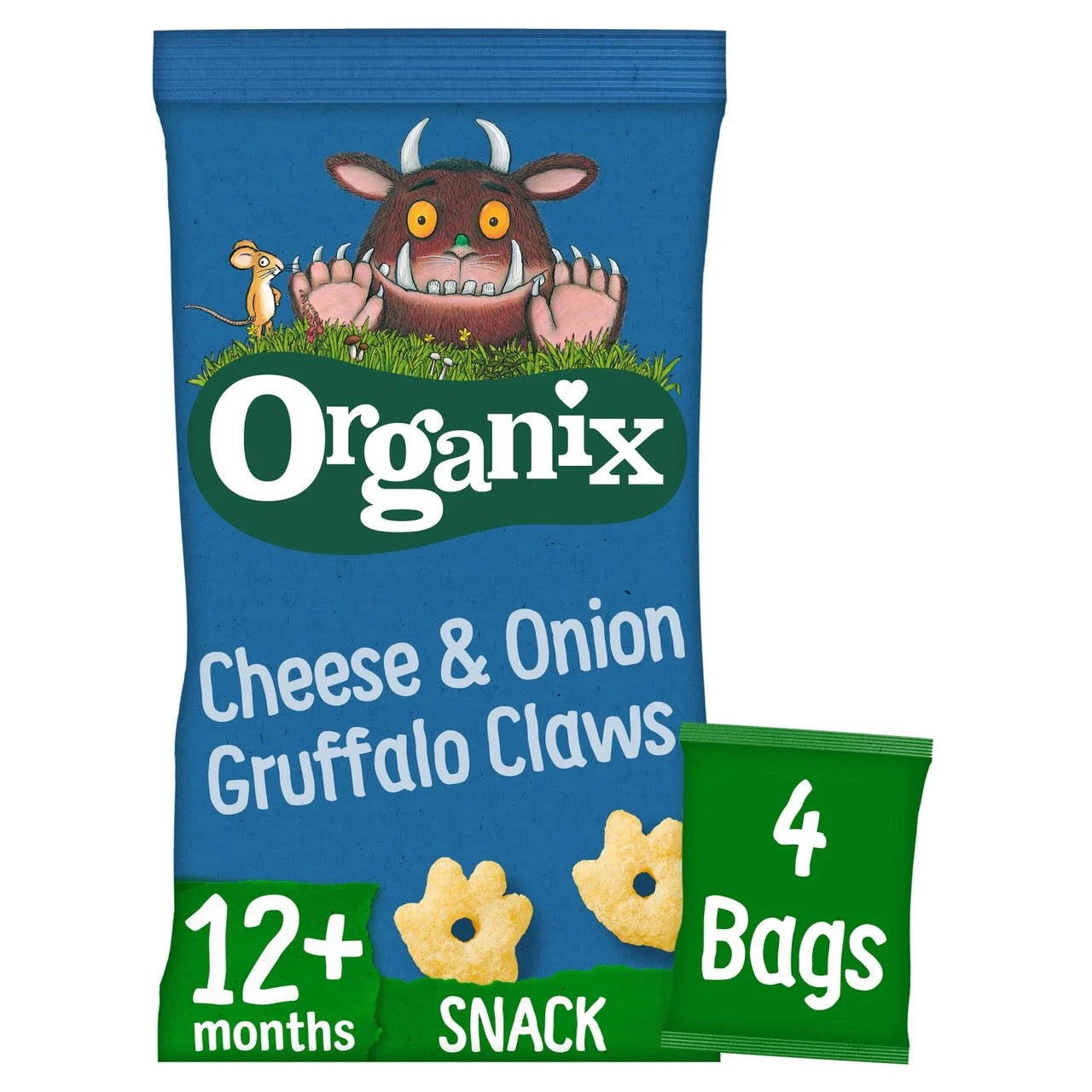 Organix Cheese & Onion Gruffalo Claws Toddler 12m