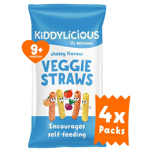 Kiddylicious Cheesy Veggie Straws, 9 mths+ 12g