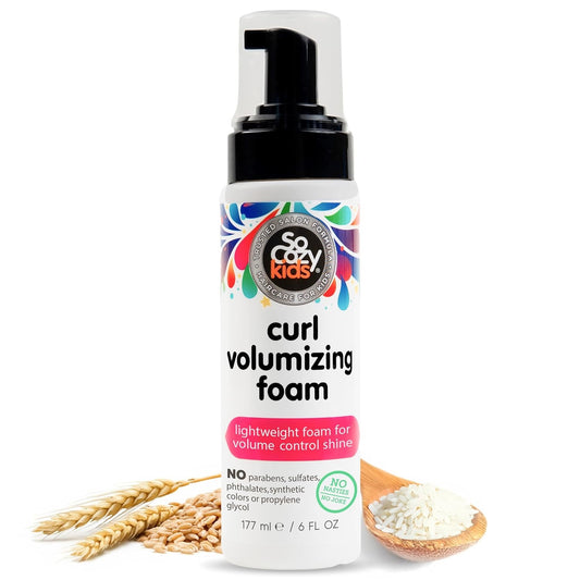 SoCozy Hair Mousse for Kids – Curl Volumizing Foam (6 fl oz)