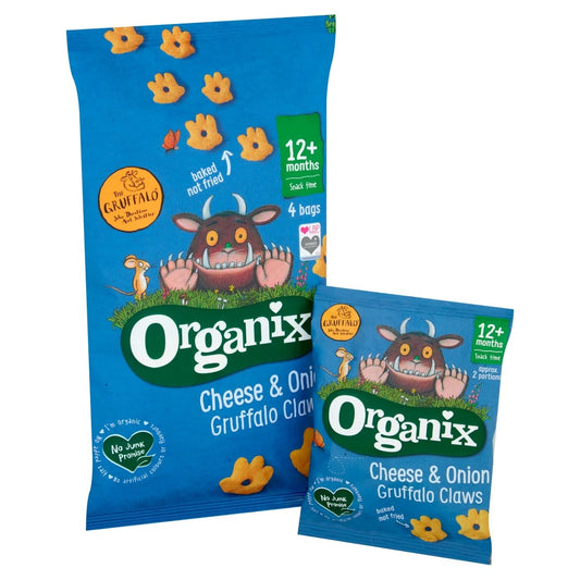 Organix Cheese & Onion Gruffalo Claws Toddler 12m