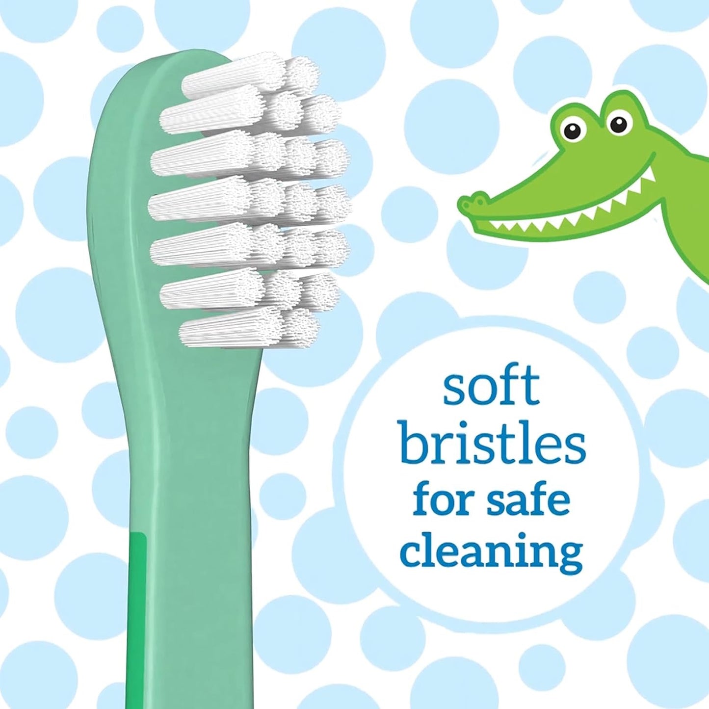 Dr. Brown’s Baby & Toddler Toothbrush – Crocodile (Ages 1–4)