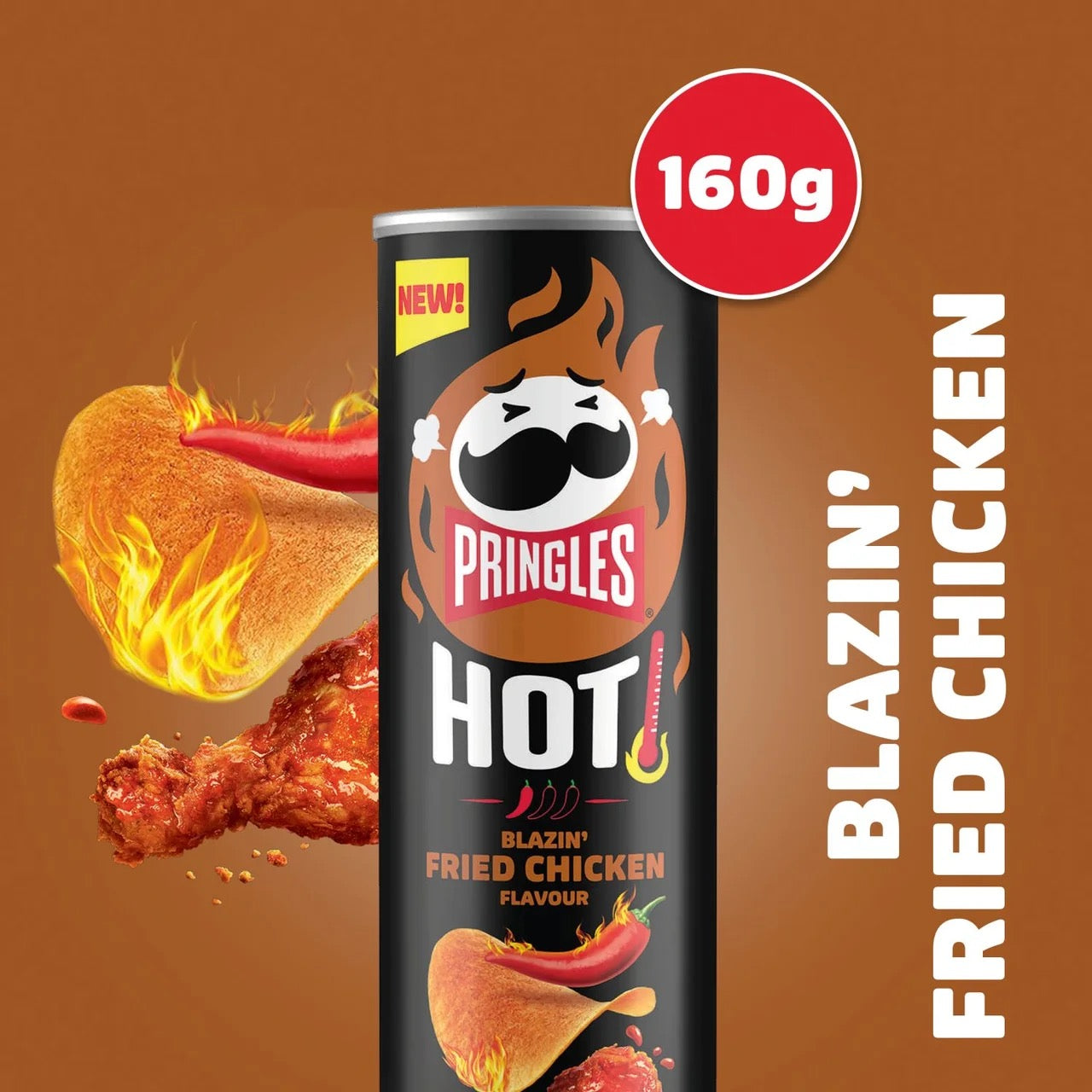 Pringles Hot Blazin Fried Chicken 160g