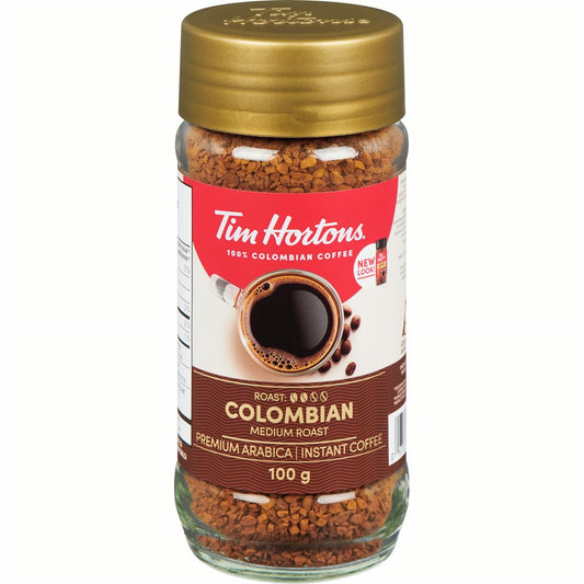 Tim Hortons Dark Roast Instant Coffee Colombian 100g