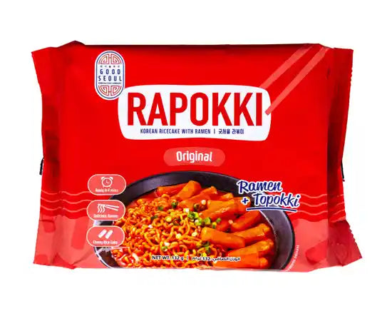 Good Seoul Rapokki Korean Ricecake With Ramen + Topokki Original 132g