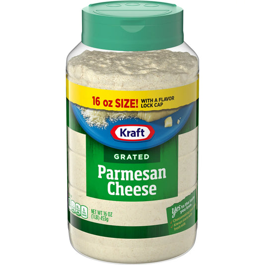 Kraft Parmesan Grated Cheese, 16 oz ShakerKraft Parmesan Grated Cheese, 16 oz Shaker