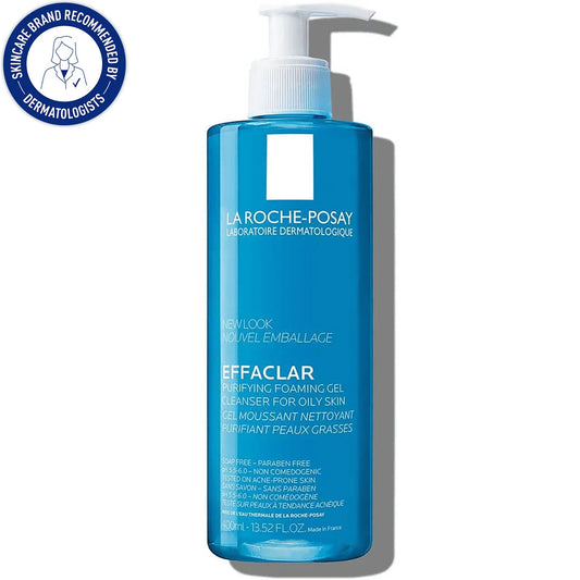 La Roche-Posay Effaclar Gel Facial Wash for Oil Skin, 13.52 fl oz