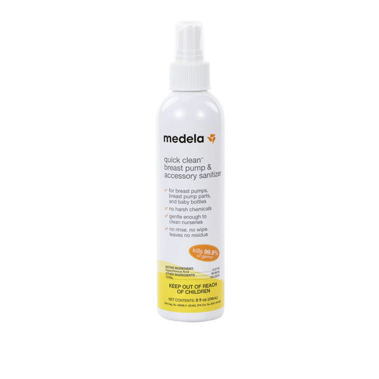 Medela Quick Clean Breast Pump & Accessory Unscented Sanitizer Spray 8 fl oz