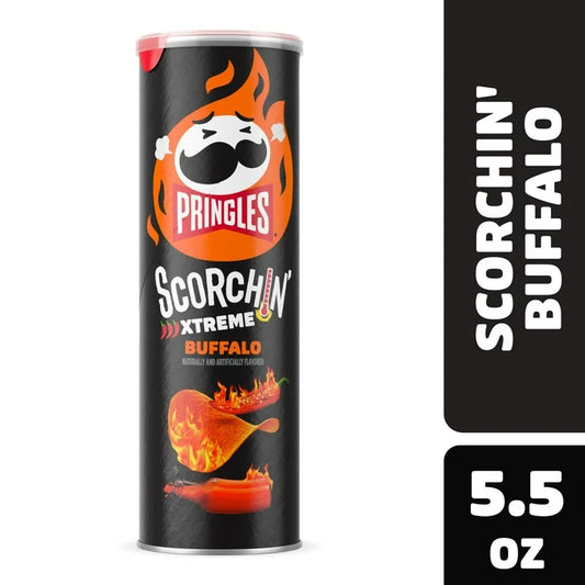 Pringles Scorchin' Buffalo Potato Crisps Chips, 5.5 oz