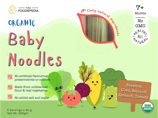 The Foodiepedia Organic Baby Noodle - Multi-Vege