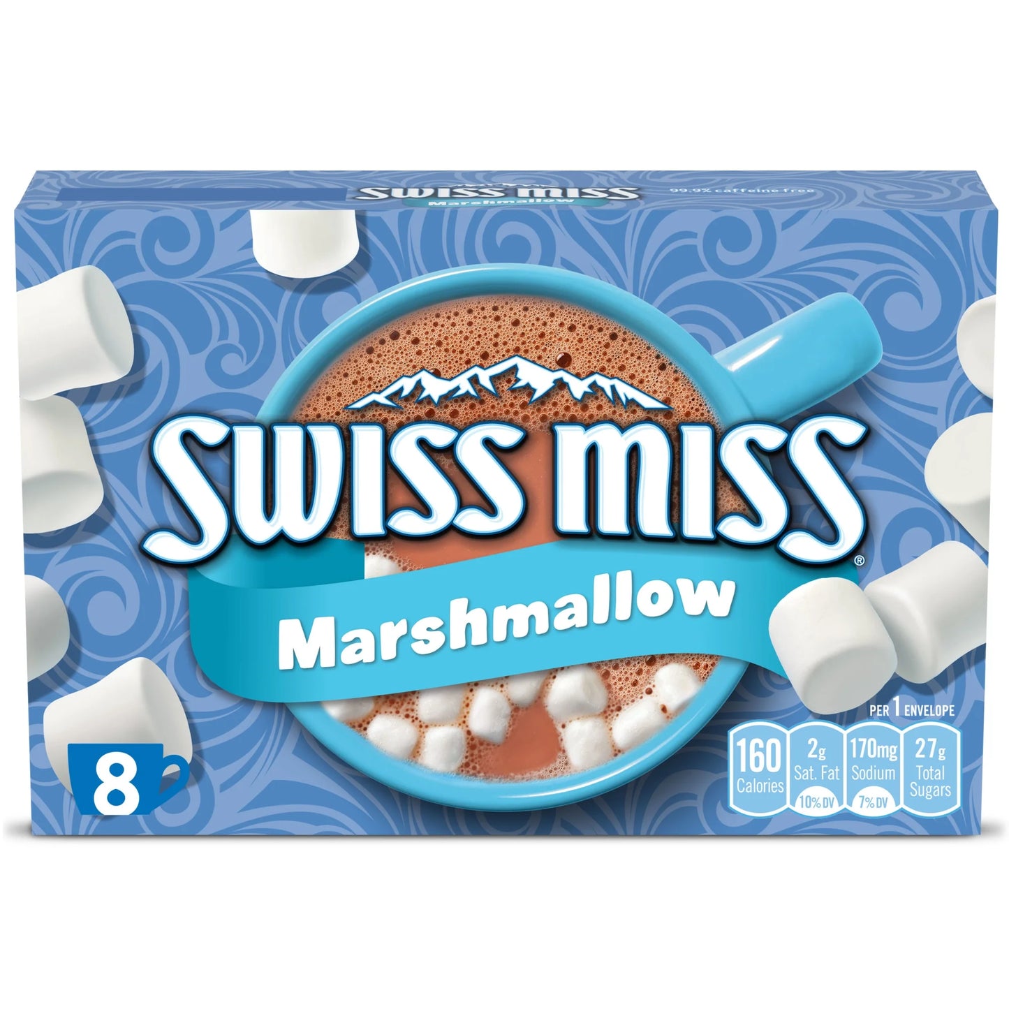 Swiss Miss Chocolate Hot Cocoa Mix With Marshmallows, 8 Count