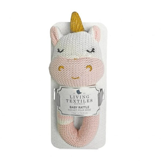 LIVING TEXTILES BABY RATTLE