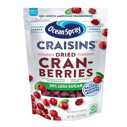 Ocean Spray Craisins 50% Less Sugar Dried Cranberries