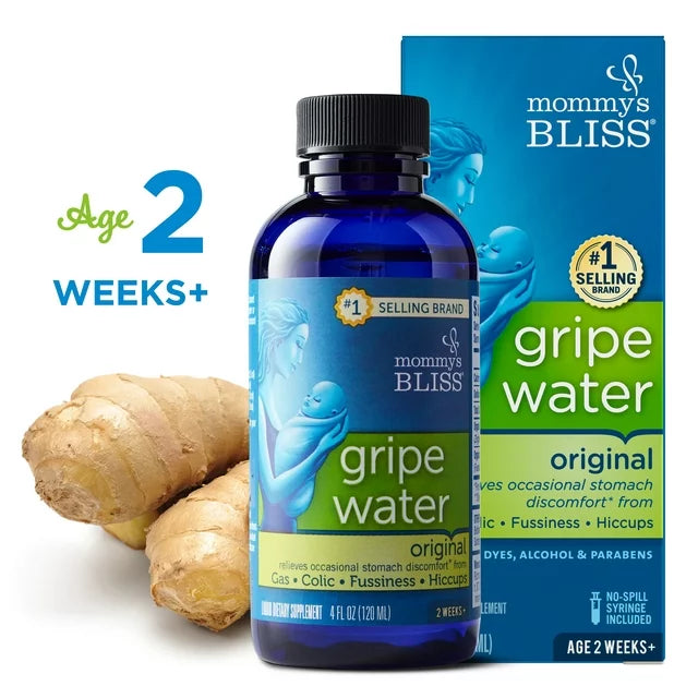 Mommy's Bliss Gripe Water Original, Relieves Stomach Discomfort, Over-the-Counter, 4 fl oz